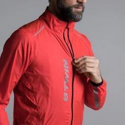 Btwin Men's Cycling Wind Jacket RoadR 500