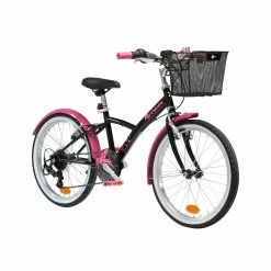 Btwin Original 500, Girls' Hybrid Bike, 20", Kids 3'11 To 4'5" City Biking