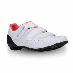 Btwin Road Bike Shoes 500 Pink