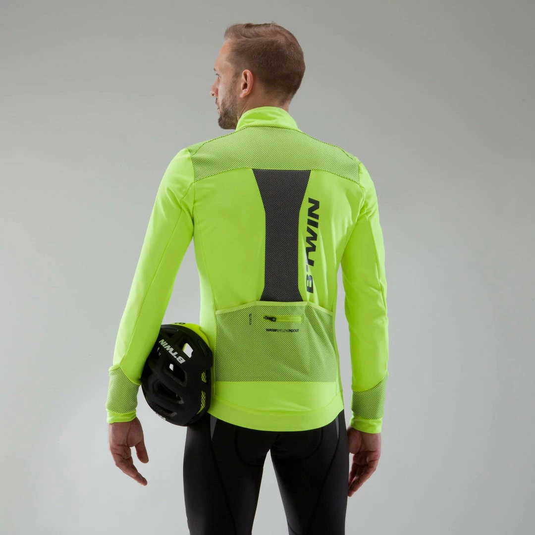 Best Sale ๐ Btwin Men's Cycling High Visibility Warm Jacket 900 Road & Gravel Biking โค๏ธ 3 Btwin Men's Cycling High Visibility Warm Jacket 900 Road & Gravel Biking