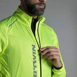 Btwin Men's Cycling Wind Jacket RoadR 500