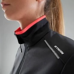 Btwin Road & Gravel Biking Triban Cyclotourism 100, Road Cycling Jacket, Women's