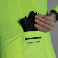 Btwin Men's Cycling Long Sleeved Jersey RoadC 900 Yellow