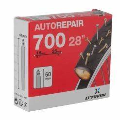 Btwin, 26" X1.7-2.2" Presta Self Sealing Inner Tube City Biking