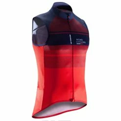 Btwin Cycling Sleeveless Jersey RoadC 900 Red
