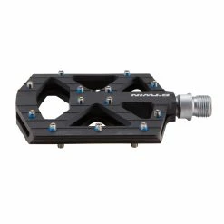 New 👍 Rockrider Flat Aluminum Mountain Bike Pedals 🎉 16 Rockrider Flat Aluminum Mountain Bike Pedals