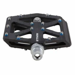 New 👍 Rockrider Flat Aluminum Mountain Bike Pedals 🎉 15 Rockrider Flat Aluminum Mountain Bike Pedals