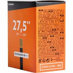 Decathlon Mountain Biking Btwin Schrader Inner Tube 27.5 X 1.9-2.5 X 48mm