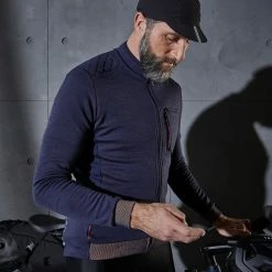 Triban RC900, Long Sleeved Merino Wool Road Cycling Jersey, Men's Road & Gravel Biking