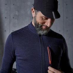 Triban RC900, Long Sleeved Merino Wool Road Cycling Jersey, Men's Road & Gravel Biking