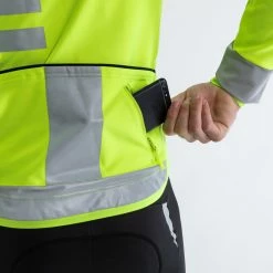 Triban RC500, Cycling EN1150 Visible Winter Jacket, Men's Road & Gravel Biking