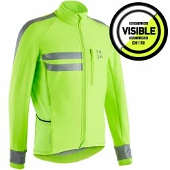 Triban RC500, Cycling EN1150 Visible Winter Jacket, Men's Road & Gravel Biking