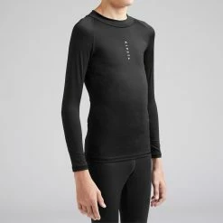 Kipsta Road & Gravel Biking Keepdry 100 Long-Sleeved Soccer Base Layer Top Kids'
