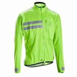 Triban RC500, High-Visibility Showerproof Cycling Jacket, Men's
