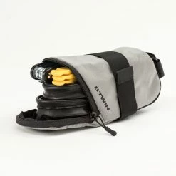 Road & Gravel Biking Btwin 500, 0.6 L Reflective Saddle Bag