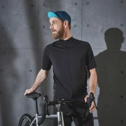 Triban Road & Gravel Biking Road Cycling And Touring Short-Sleeved Warm Weather Jersey RC100