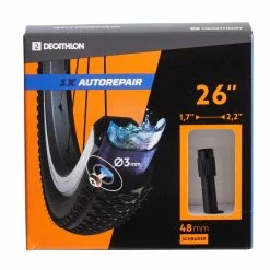 Decathlon City Biking Self-Repairing Schrader Inner Tube 26 X 1.7/2.2