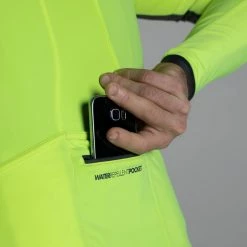 Btwin Men's Cycling Long Sleeved Jersey RoadC 900 Yellow