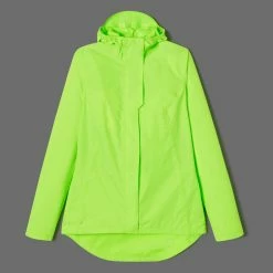 Brand new 👏 Btwin UC100, High Visibility And Waterproof City Bike Rain Jacket, 👩 Women's 😀 23 Btwin UC100, High Visibility And Waterproof City Bike Rain Jacket, Women's