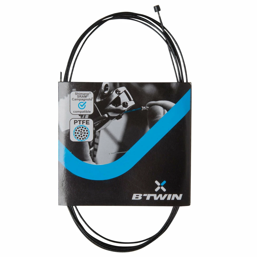 New 🌟 Btwin, PTFE Anti-Friction Road And Mountain Bike Derailleur Cable Road & Gravel Biking ⭐ 1 Btwin, PTFE Anti-Friction Road And Mountain Bike Derailleur Cable Road & Gravel Biking