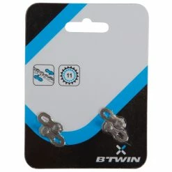 Mountain Biking Btwin 11-Speed Chain Master Links, 2-Pack