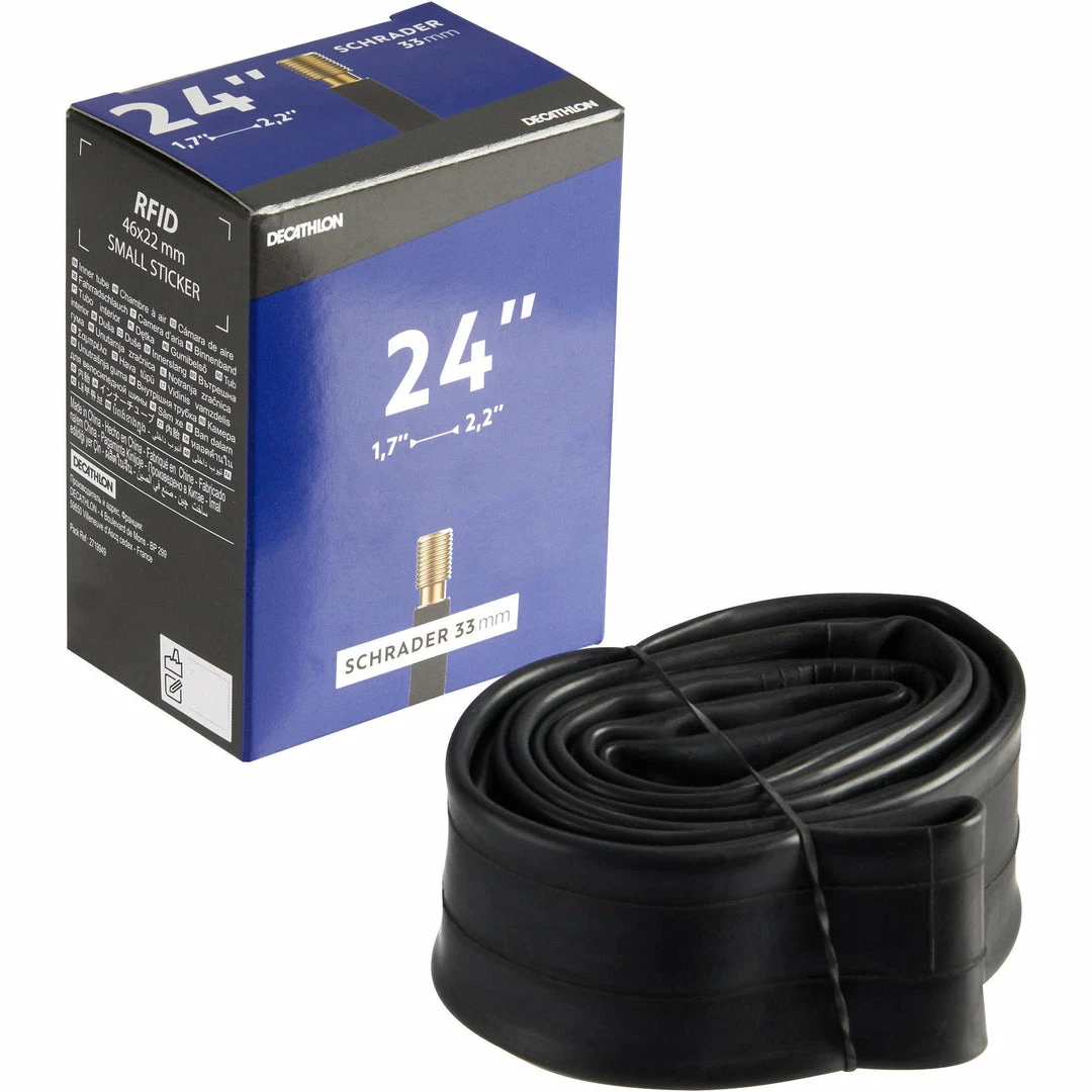 Btwin 24 X 1.7-2.2" Schrader Inner Tube