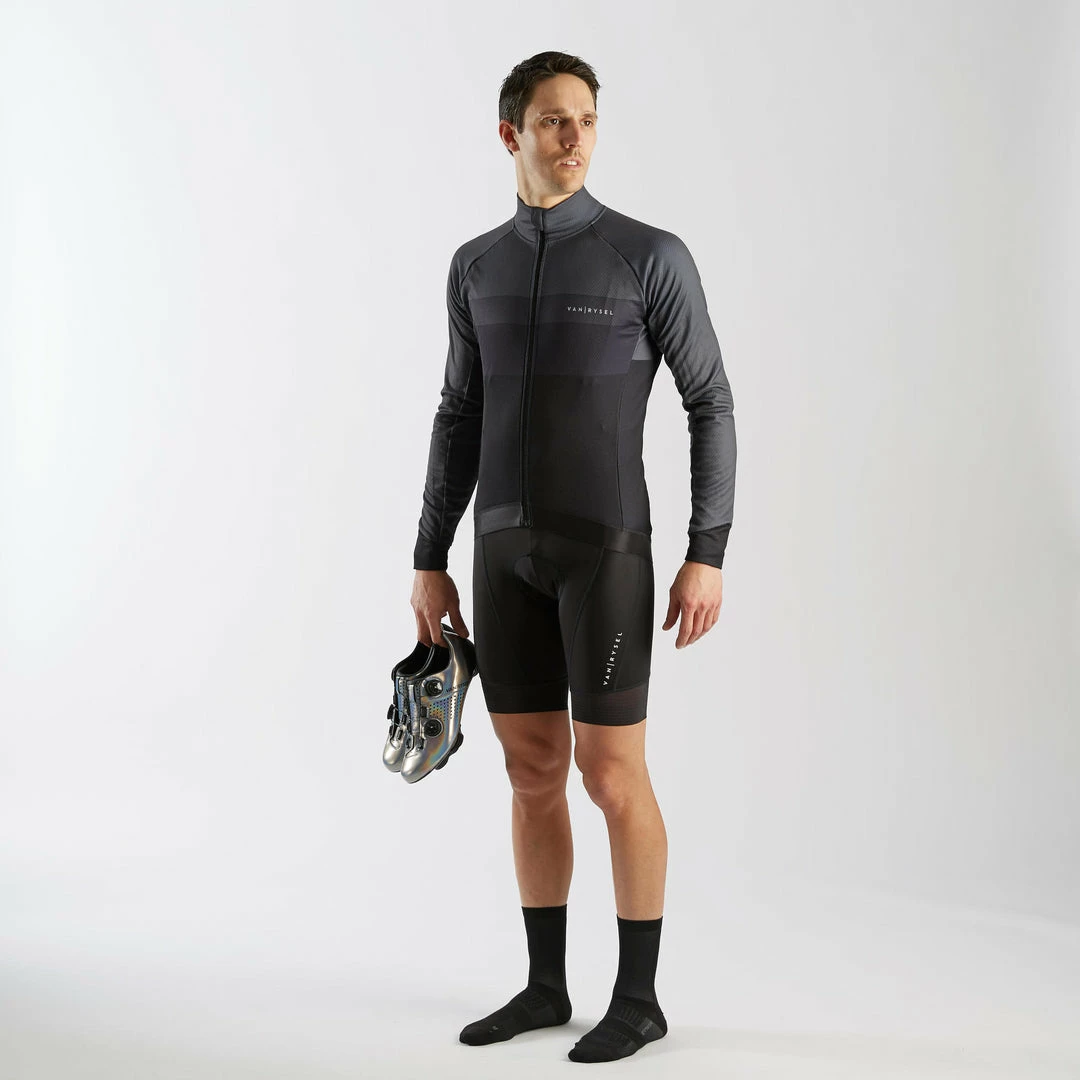 Road & Gravel Biking Van Rysel Long Sleeved Road Cycling Jersey, Men's