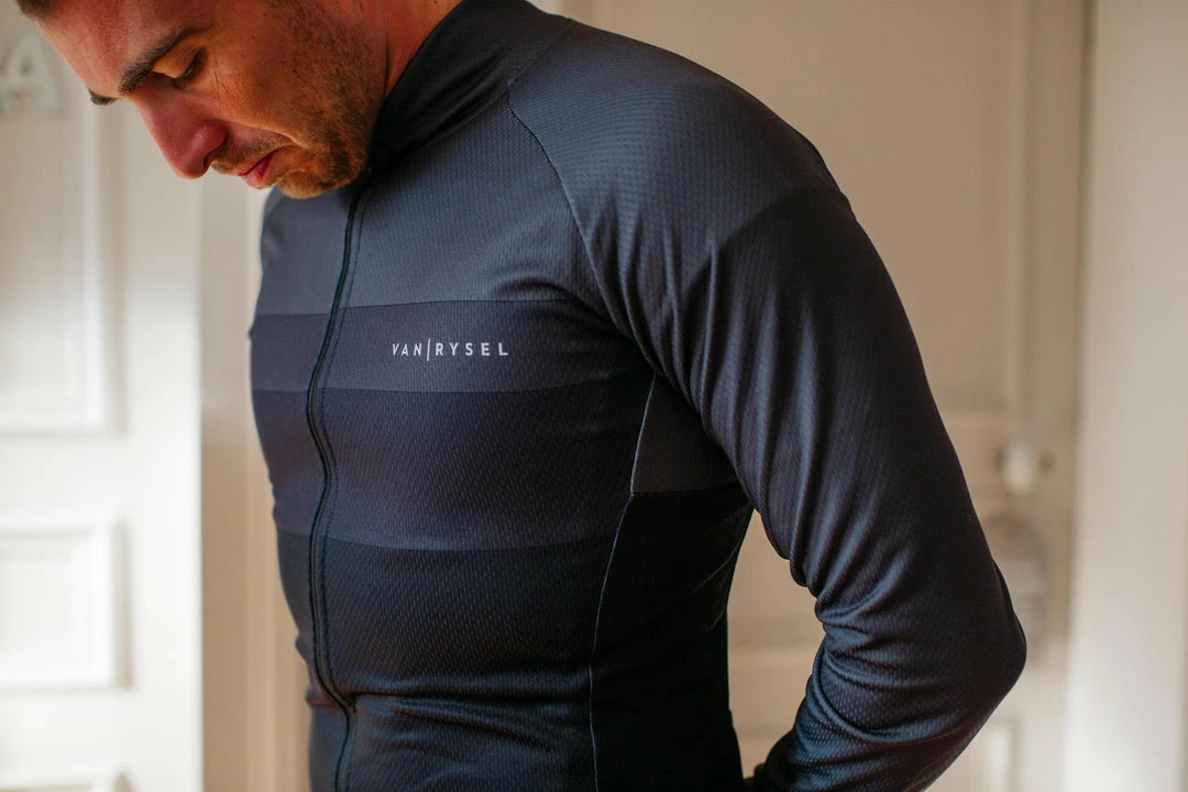 Road & Gravel Biking Van Rysel Long Sleeved Road Cycling Jersey, Men's
