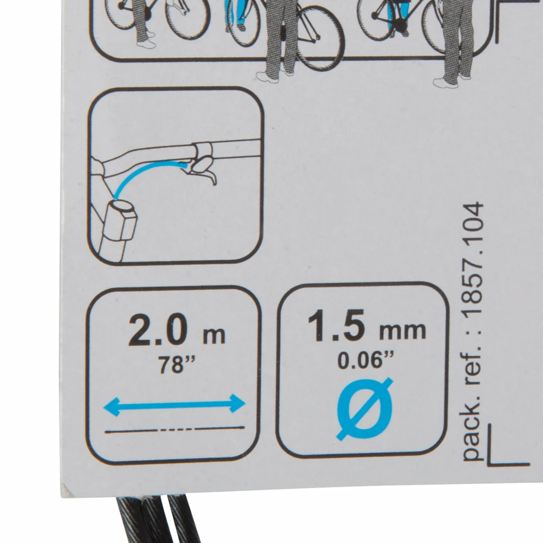 Btwin, PTFE Road And Mountain Bike Brake Cable