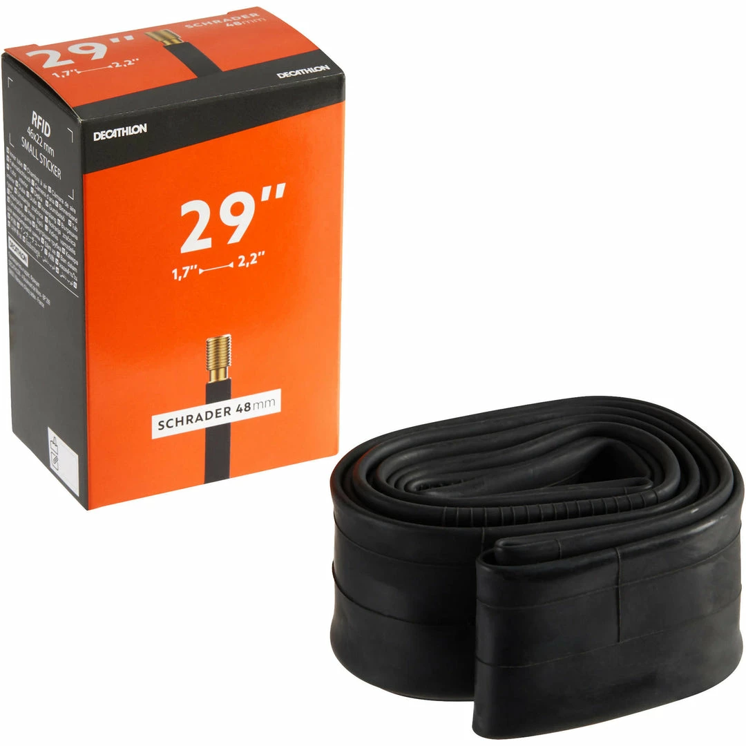 Btwin, 29" X 1.7-2.2" 48mm Schrader Valve Inner Tube City Biking