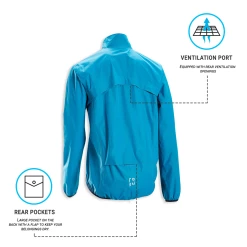 Road & Gravel Biking Triban RC100, Cycling Rain Jacket, Men's