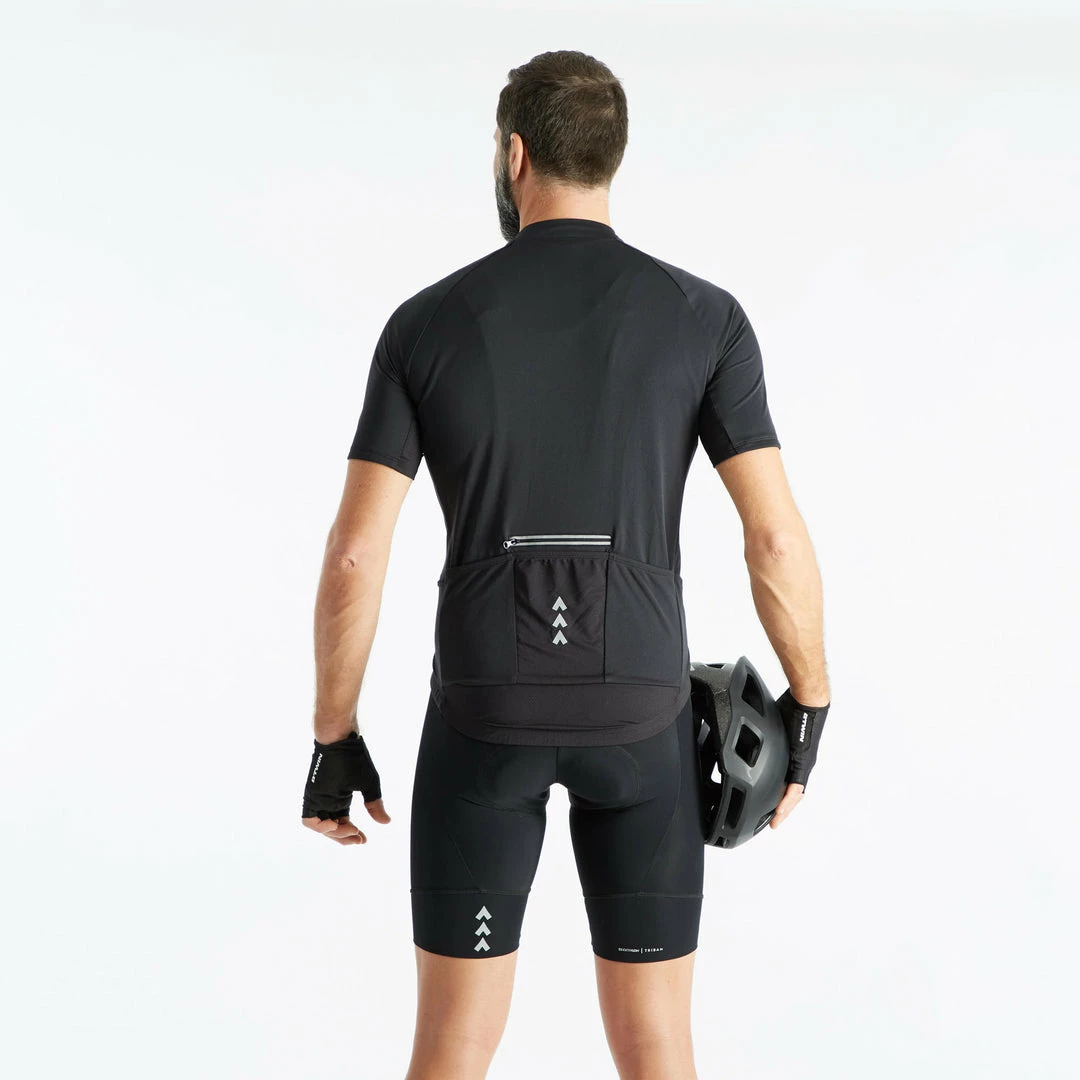 Mountain Biking Triban, Padded Road Cycling & Touring Bike Bib Shorts, Men's