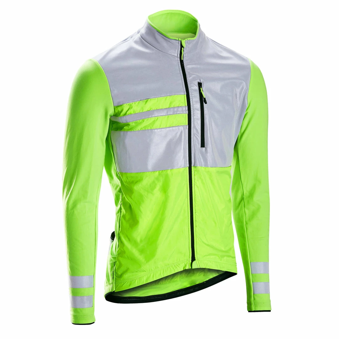 Flash Sale 🎁 Triban RC500, Long Sleeved Visibility Road Cycling Jersey, Men's Mountain Biking 😍 1 Triban RC500, Long Sleeved Visibility Road Cycling Jersey, Men's Mountain Biking