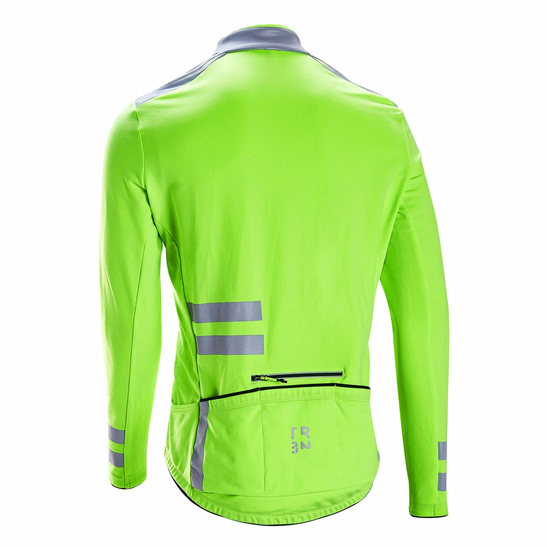 Flash Sale 🎁 Triban RC500, Long Sleeved Visibility Road Cycling Jersey, Men's Mountain Biking 😍 3 Triban RC500, Long Sleeved Visibility Road Cycling Jersey, Men's Mountain Biking