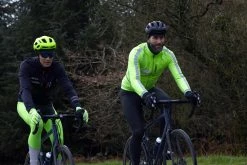 Road & Gravel Biking Triban RC500, EN1150 High Visibility Super Roubaix Warm Cycling Bib Tights, Men's