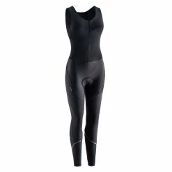Van Rysel Road & Gravel Biking Quick Zip Winter Cycling Bib Tights, Women's