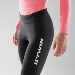 Btwin Triban Cyclotourism 500, Road Cycling Tights, Women's Road & Gravel Biking