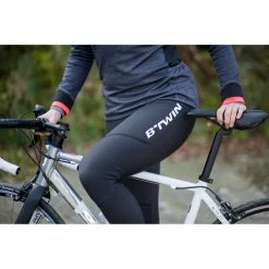 Btwin Triban Cyclotourism 500, Road Cycling Tights, Women's Road & Gravel Biking