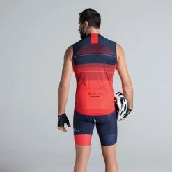 Btwin Cycling Sleeveless Jersey RoadC 900 Red