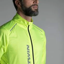 Btwin Men's Cycling Wind Jacket RoadR 500