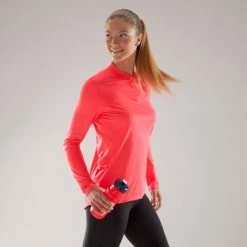 Btwin Triban 100, Long-Sleeved Cycling Jersey, Women's Road & Gravel Biking