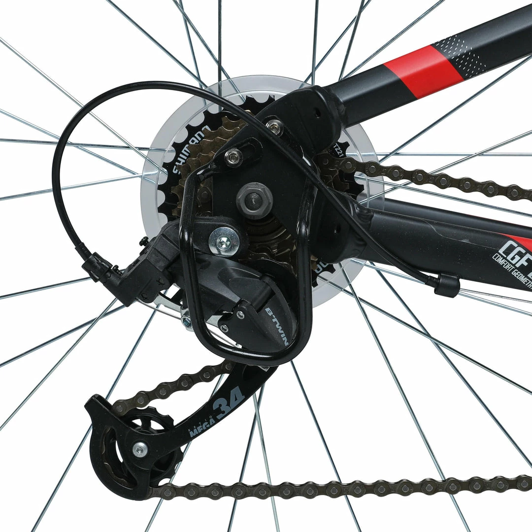 Discount ✔️ B Twin Mountain Biking Rockrider ST100, Mountain Bike, 27.5" 🎉 26 B Twin Mountain Biking Rockrider ST100, Mountain Bike, 27.5"