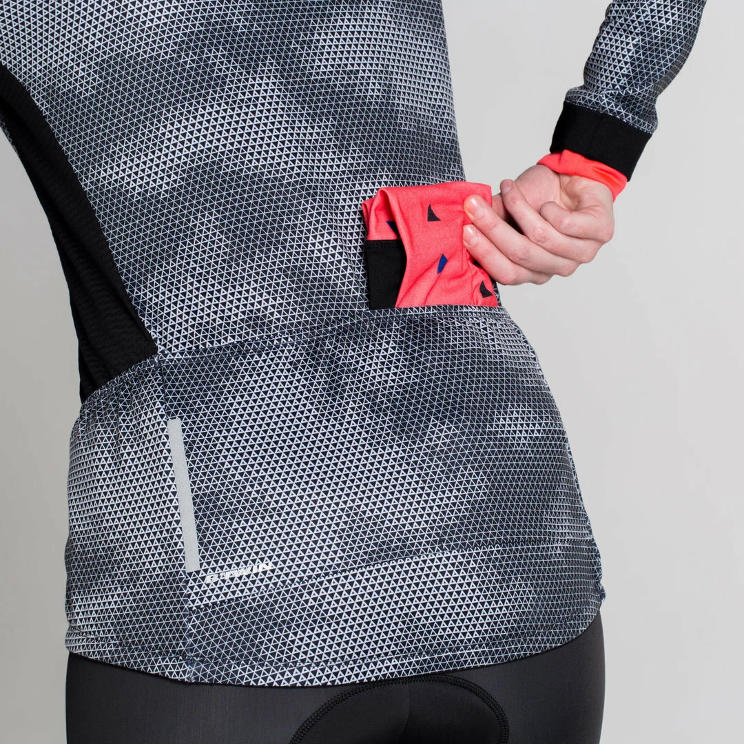 Brand new ๐ Road & Gravel Biking Triban 500, Long-Sleeved Road Cycling Jersey, ๐ฉ Women's โ๏ธ 4 Road & Gravel Biking Triban 500, Long-Sleeved Road Cycling Jersey, Women's