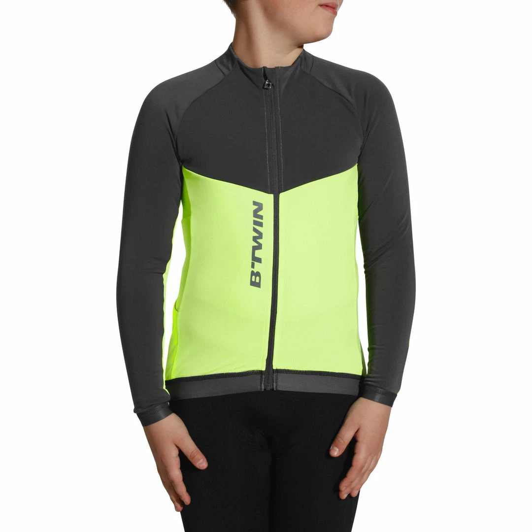 Buy 🛒 Btwin 900, Long Sleeve Jersey, Kids' Road & Gravel Biking 🎉 2 Btwin 900, Long Sleeve Jersey, Kids' Road & Gravel Biking