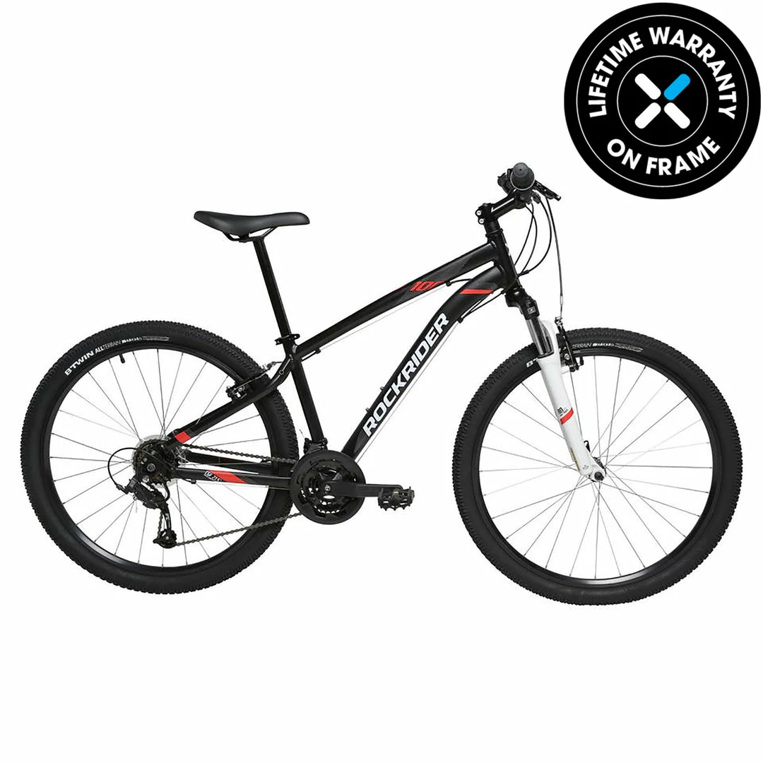 Discount ✔️ B Twin Mountain Biking Rockrider ST100, Mountain Bike, 27.5" 🎉 9 B Twin Mountain Biking Rockrider ST100, Mountain Bike, 27.5"