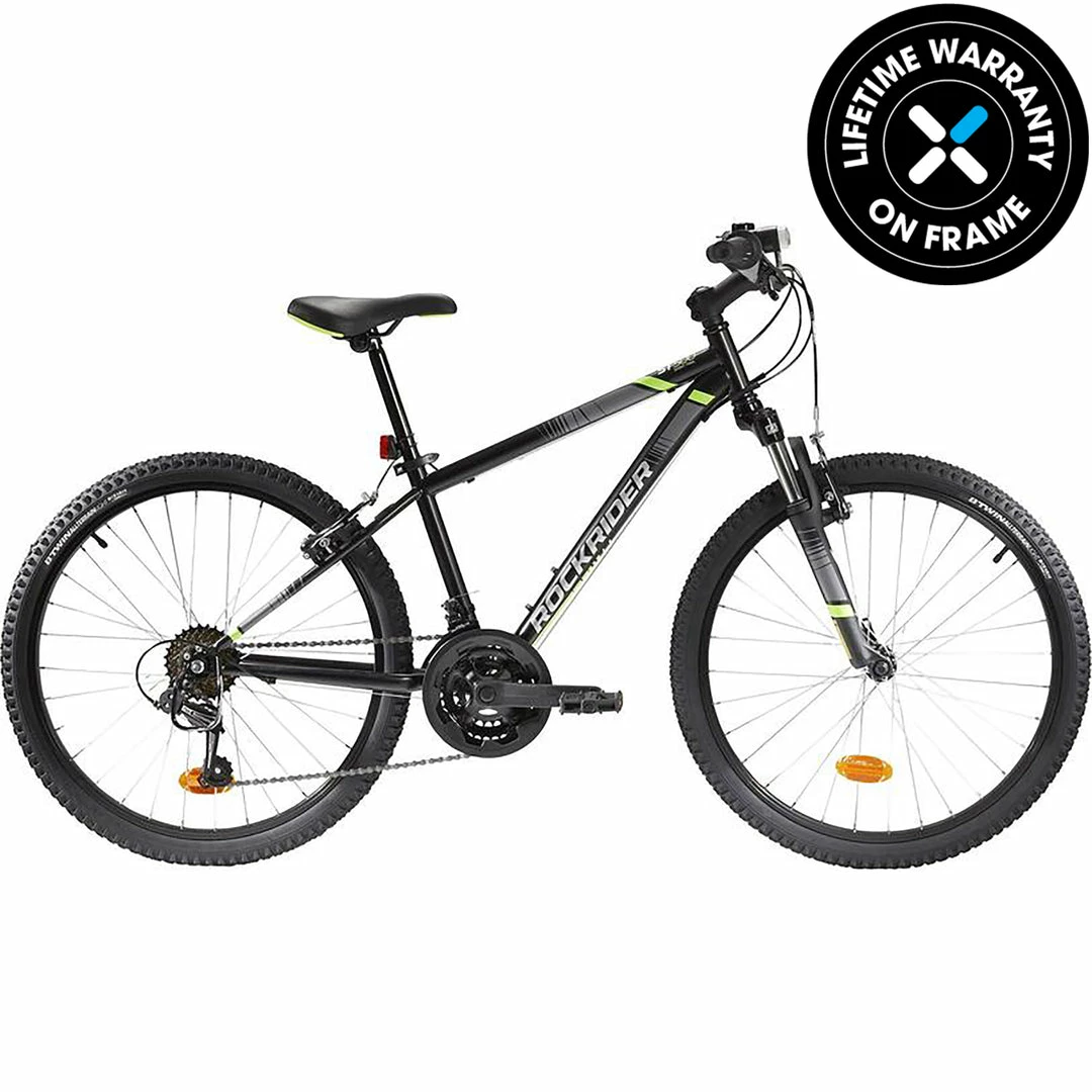 Brand new 👍 Btwin Kids' Bikes Rockrider ST500, Mountain Bike, 24", Kids 4'5" To 4'11" ❤️ 1 Btwin Kids' Bikes Rockrider ST500, Mountain Bike, 24", Kids 4'5" To 4'11"