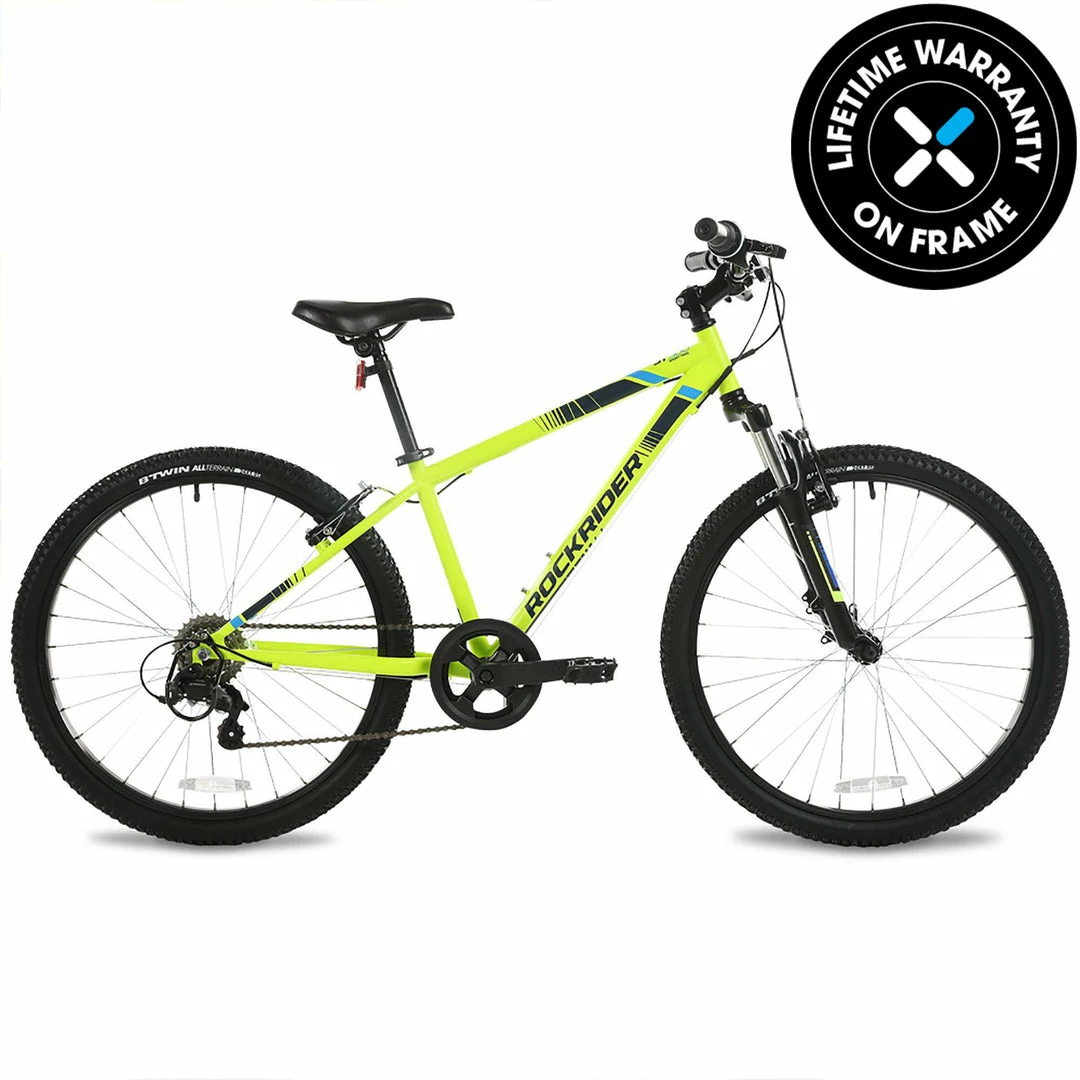 Brand new 👍 Btwin Kids' Bikes Rockrider ST500, Mountain Bike, 24", Kids 4'5" To 4'11" ❤️ 10 Btwin Kids' Bikes Rockrider ST500, Mountain Bike, 24", Kids 4'5" To 4'11"