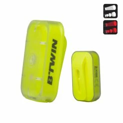 Btwin Cycling Bike Light Front/Rear USB LED VIOO Clip 500